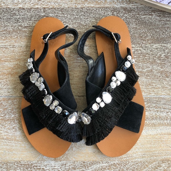 Vince Camuto Shoes - Vince Camuto Ampella Embellished Fringe Sandal